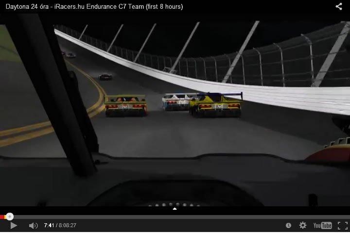 iRacing - Daytona 24h szimulátor autóverseny
