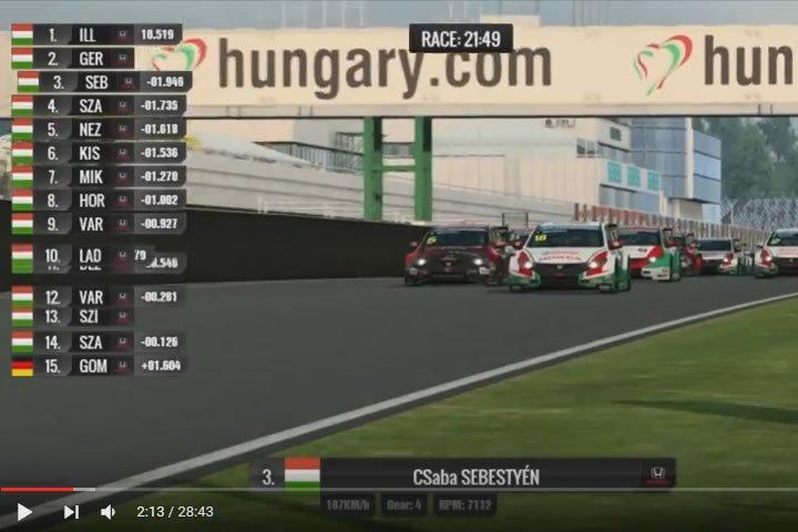 WTCC - Hungaroring - szimulátor autóverseny