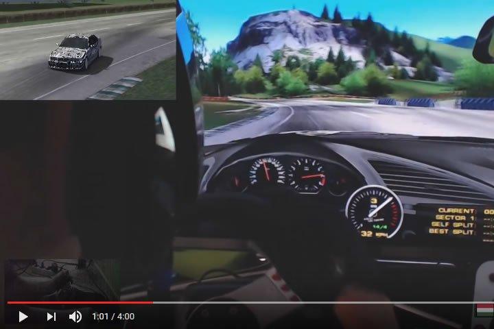 Szimulátor versenyzés - Sim Rally BMW teszt